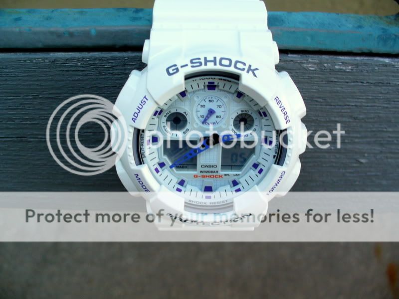 White G-Shock  (GA100-7A) GSHOCKS009